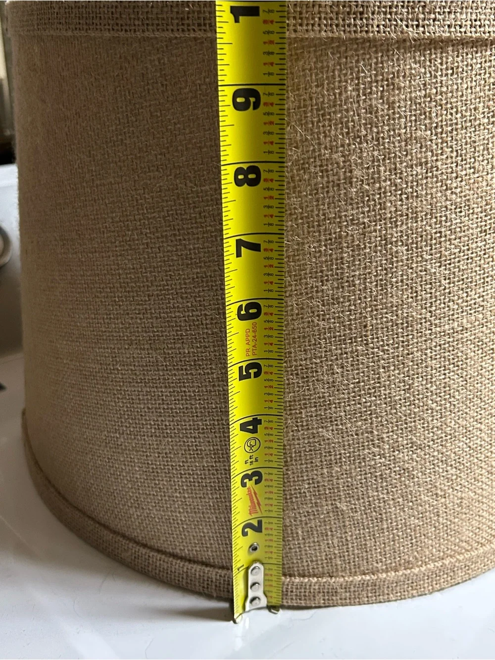 Natural Burlap Lamp Shade - Neutral Tan